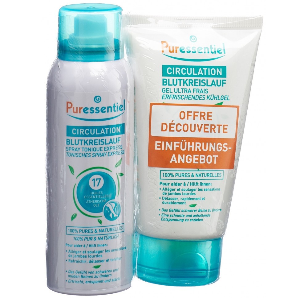 PURESSENTIEL offre duo spray+gel circulation