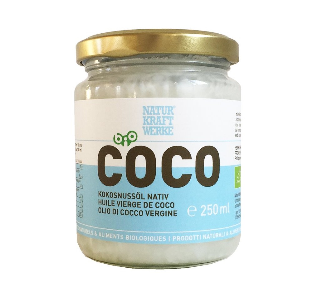 NATURKRAFTWERKE Huile de coco vierge Bio 250 ml NATURKRAFTWERKE Huile de coco vierge Bio 250 ml