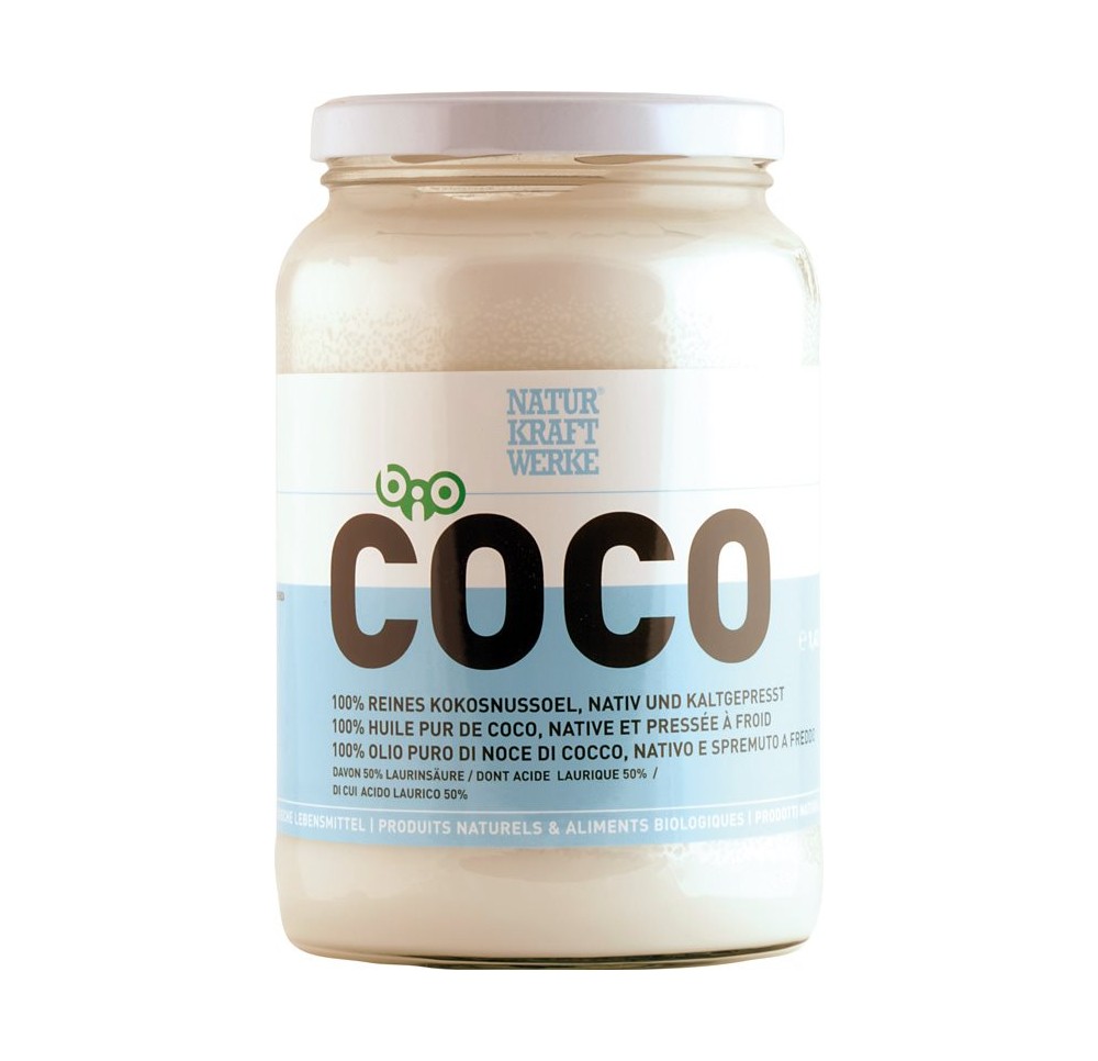 NATURKRAFTWERKE Huile de coco vierge Bio 1420 ml