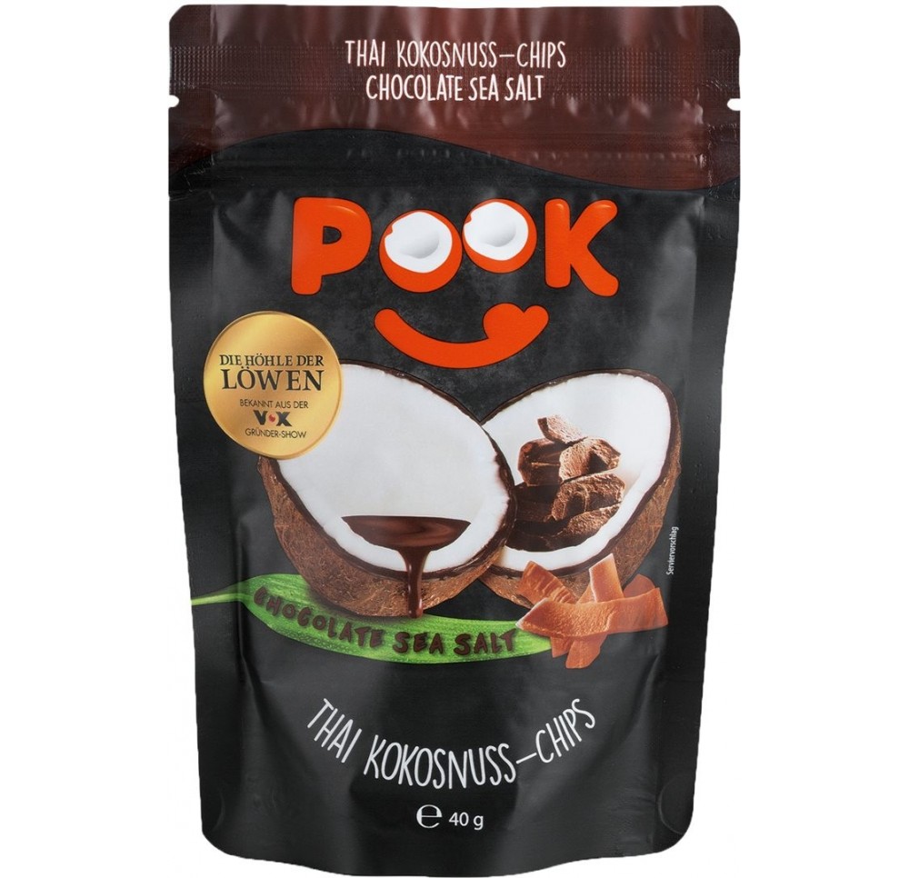 POOK Chips de cocos chocolat sach 40 g