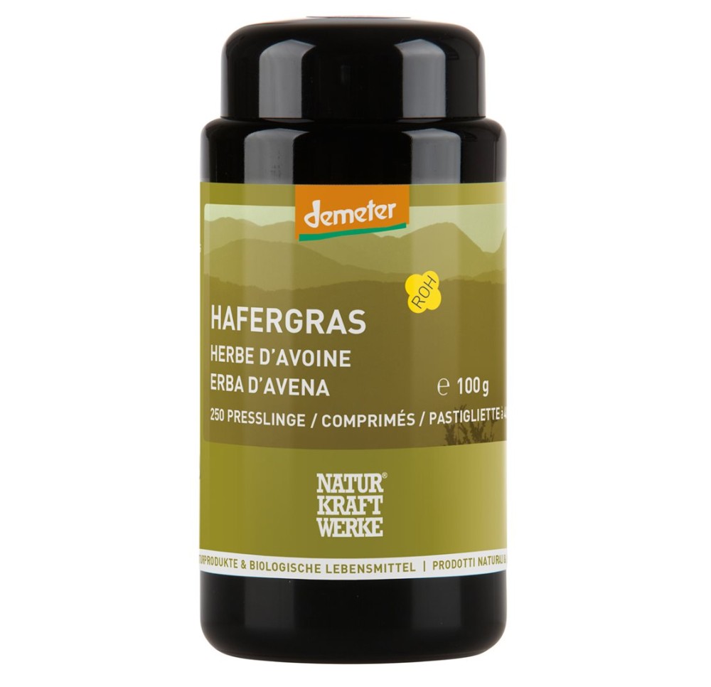 NATURKRAFTWERKE Herbe d'avoine cpr Demeter 250 pce NATURKRAFTWERKE Herbe d'avoine cpr Demeter 250 pce