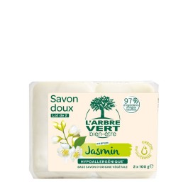 L'ARBRE VERT savon éco jasmin bio fr 2 x 100 g