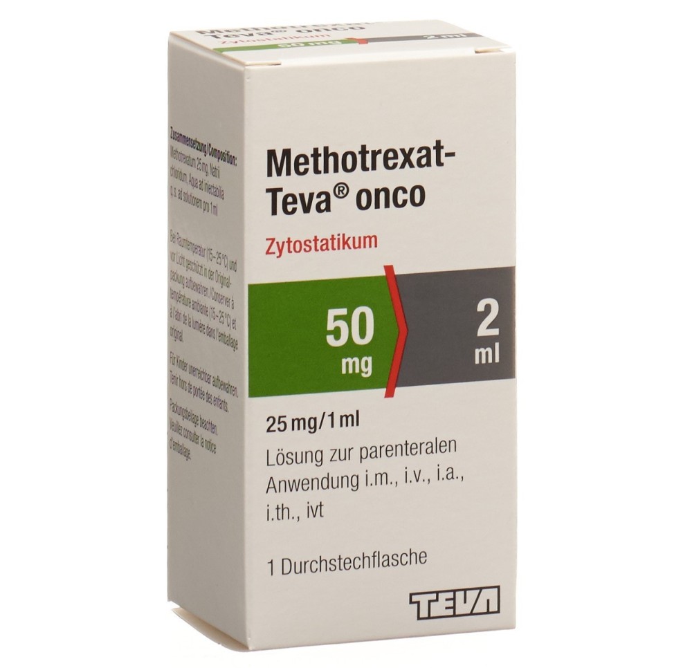 METHOTREXAT Teva onco 50 mg/2ml flac 2 ml METHOTREXAT Teva onco 50 mg/2ml flac 2 ml