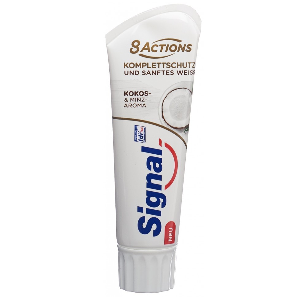 SIGNAL dentifrice 8 actions coco blancheur 75 ml