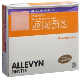 ALLEVYN GENTLE pansement mousse 10x10cm 10 pce