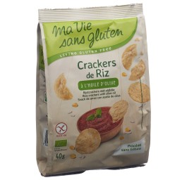 MA VIE S GLUT Crackers de riz à l'huile olive 40 g