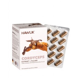 HAWLIK Cordyceps Extrait + poudre caps 120 pce