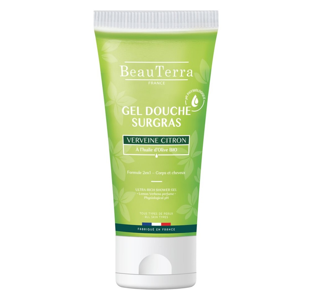 BEAUTERRA gel douche surgras ver cit tb 200 ml