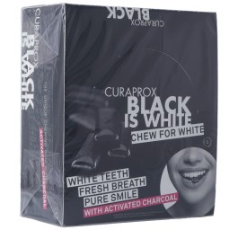 CURAPROX Black is White gomme mâcher Disp 12 Blist