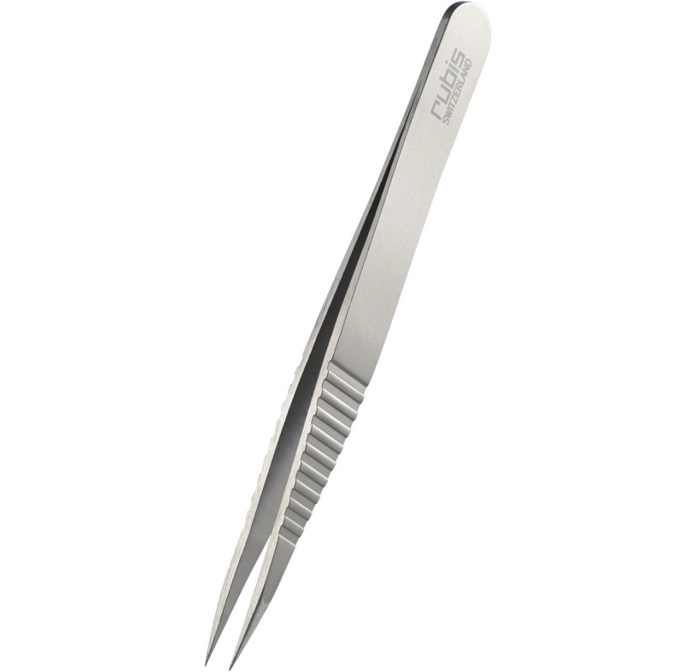 RUBIS pincette ProGrip pointue inox