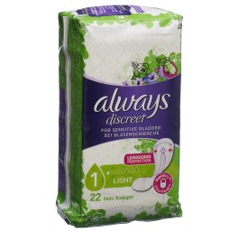 ALWAYS Discreet incontinence Pads light 22 pce