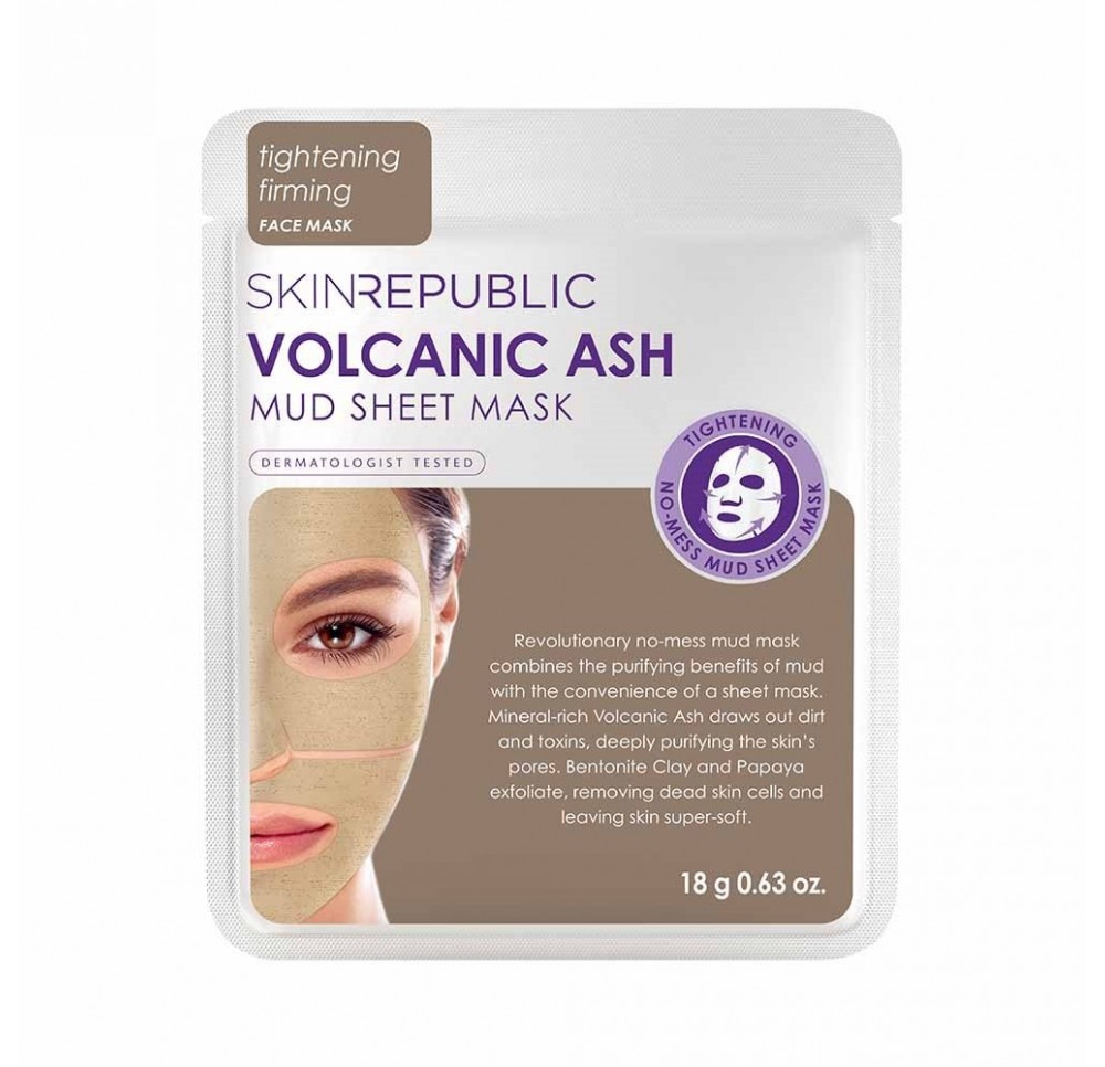 SKIN REPUBLIC Volcan Ash Mud Sheet Face Mask 18 g