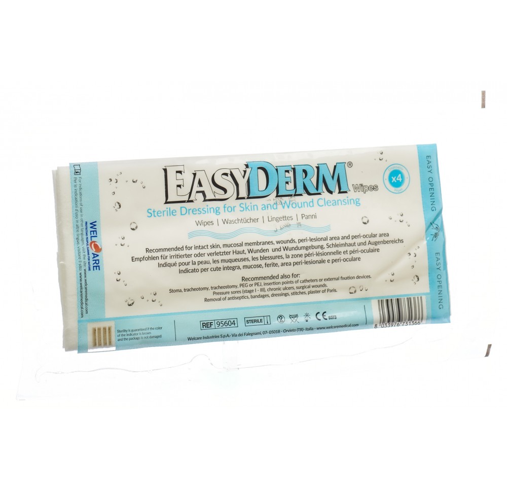 EASYDERM lingette humidifiée st 4 pce