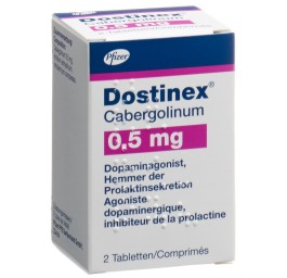 DOSTINEX cpr 0.5 mg fl 2 pce