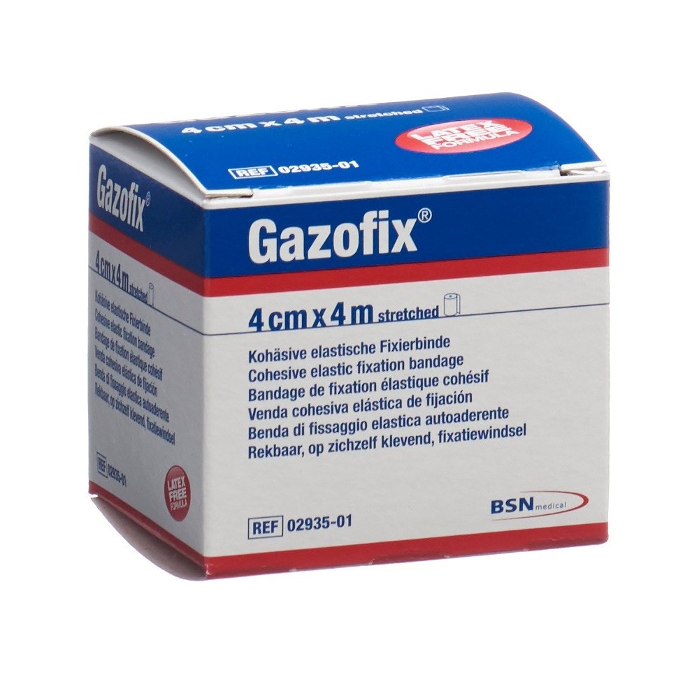 GAZOFIX bande fixation cohé 4cmx4m chair s latex