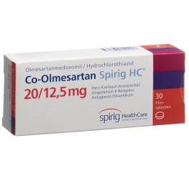 CO-OLMESARTAN Spirig HC cpr pell 20/12.5mg 30 pce