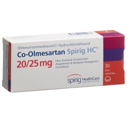 CO-OLMESARTAN Spirig HC cpr pell 20/25mg 30 pce