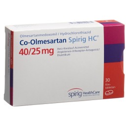 CO-OLMESARTAN Spirig HC cpr pell 40/25mg 30 pce