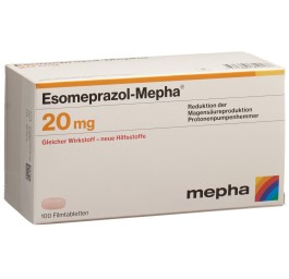 ESOMEPRAZOL Mepha cpr pell 20 mg 100 pce