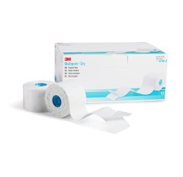 3M MULTIPORE Dry Medi Rollenpflas 5cmx5m 12 pce