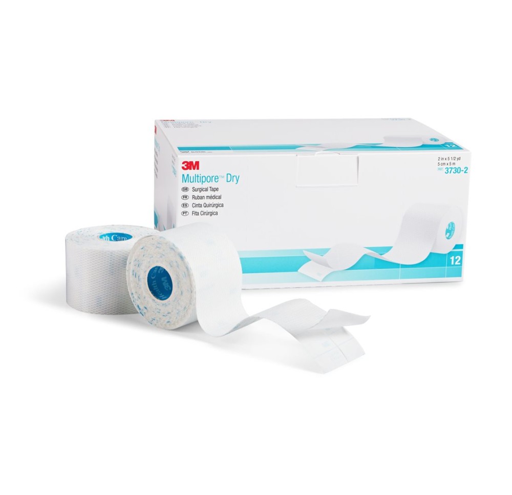 3M MULTIPORE Dry Medi Rollenpflas 5cmx5m 12 pce