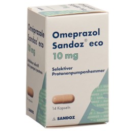 OMEPRAZOLE Sandoz eco caps 10 mg bte 14 pce