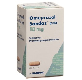 OMEPRAZOLE Sandoz eco caps 10 mg bte 100 pce