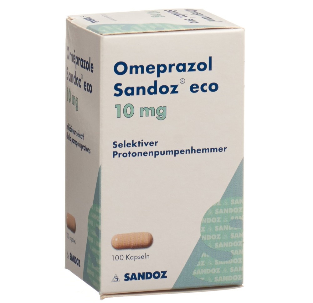 OMEPRAZOLE Sandoz eco caps 10 mg bte 100 pce OMEPRAZOLE Sandoz eco caps 10 mg bte 100 pce