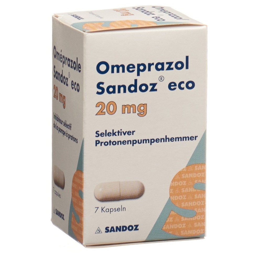OMEPRAZOLE Sandoz eco caps 20 mg bte 7 pce OMEPRAZOLE Sandoz eco caps 20 mg bte 7 pce