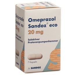 OMEPRAZOLE Sandoz eco caps 20 mg bte 7 pce