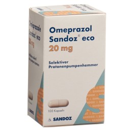 OMEPRAZOLE Sandoz eco caps 20 mg bte 100 pce