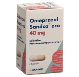 OMEPRAZOLE Sandoz eco caps 40 mg bte 7 pce