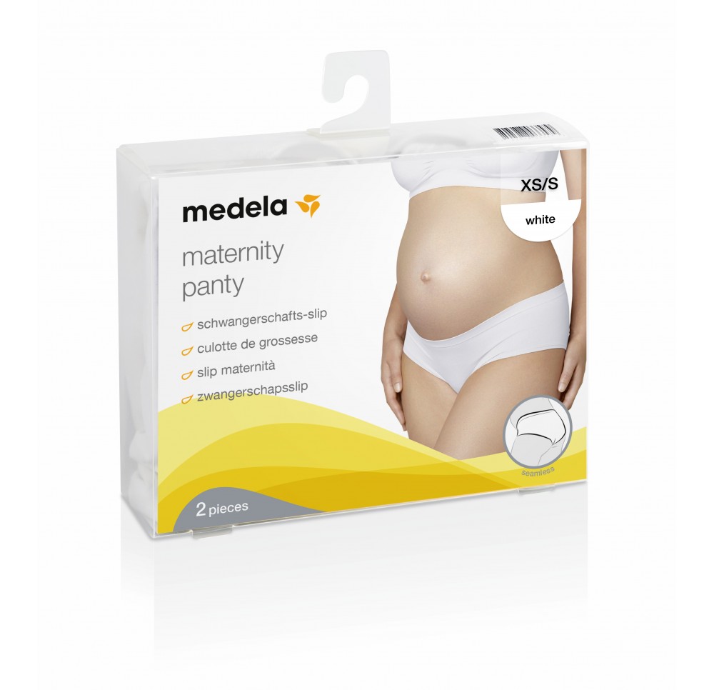 MEDELA culotte de grossesse XS/S blanc 2 pce