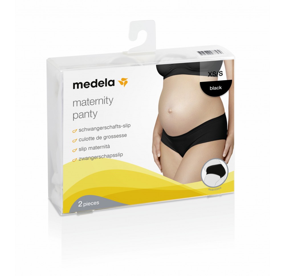 MEDELA culotte de grossesse XS/S noir 2 pce