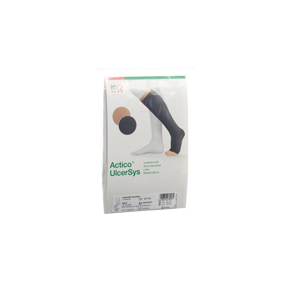 ACTICO UlcerSys sous-chaussette S long ch 3 pce ACTICO UlcerSys sous-chaussette S long ch 3 pce