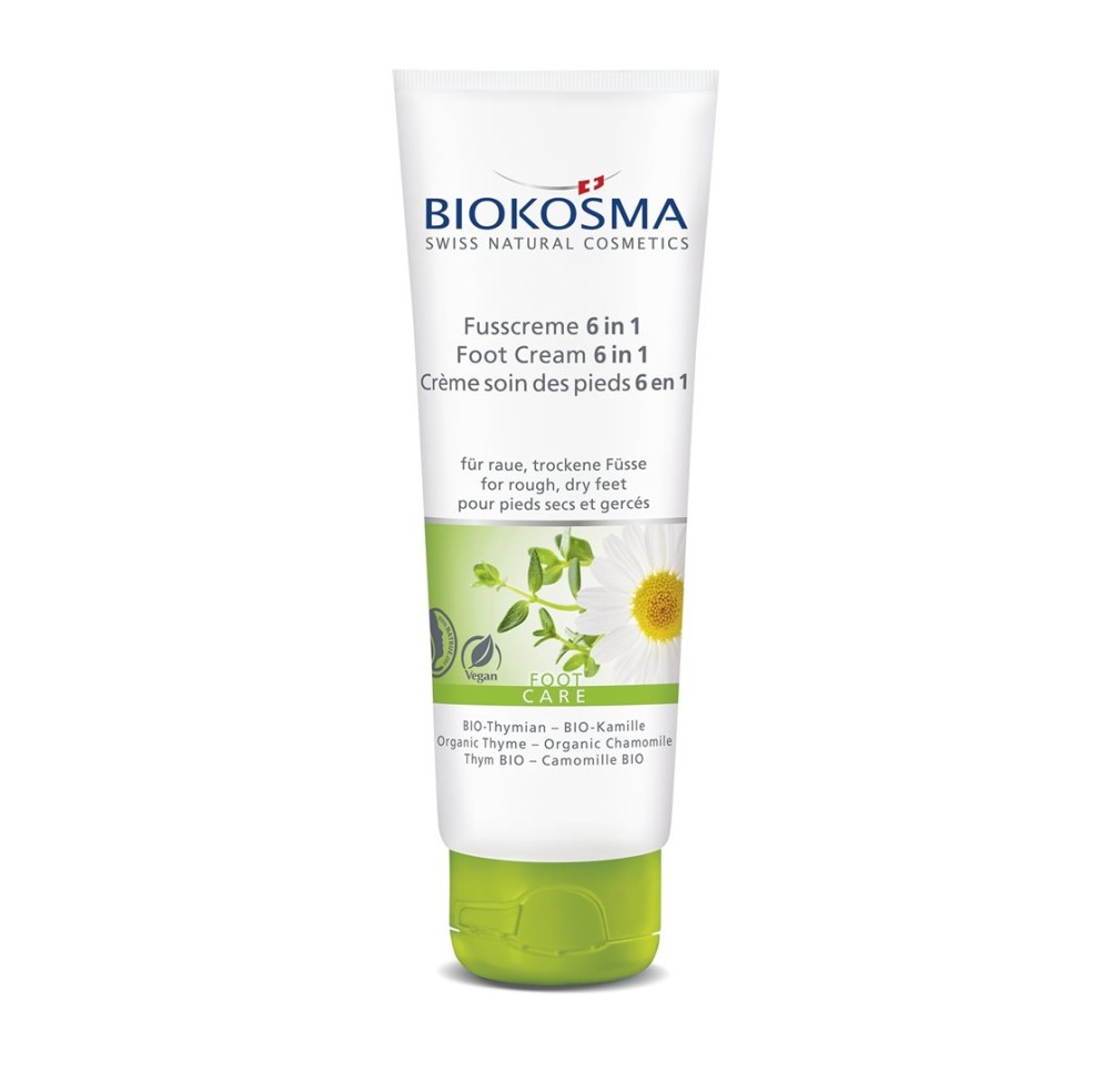 BIOKOSMA Crème pieds 6 en 1 Thym Camom BIO 75 ml BIOKOSMA Crème pieds 6 en 1 Thym Camom BIO 75 ml