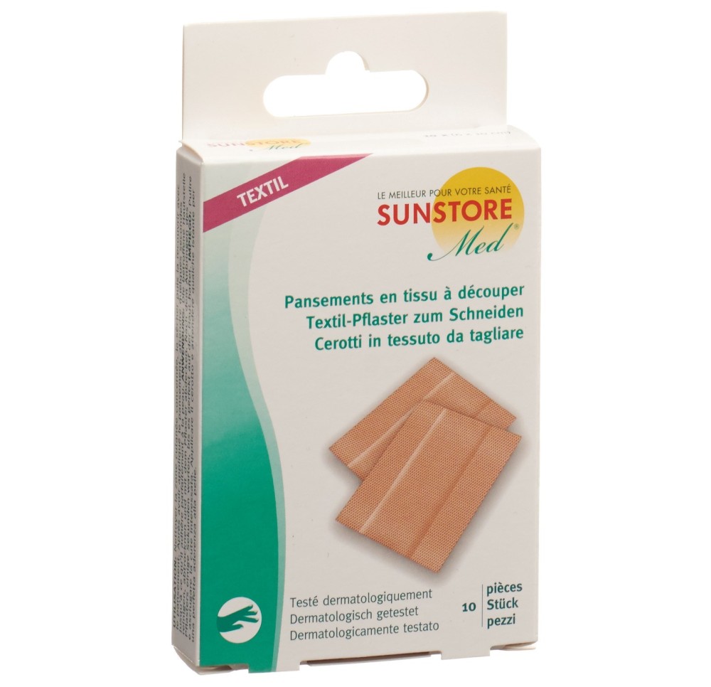 SUN STORE MED pansements tissu découper 10 pce