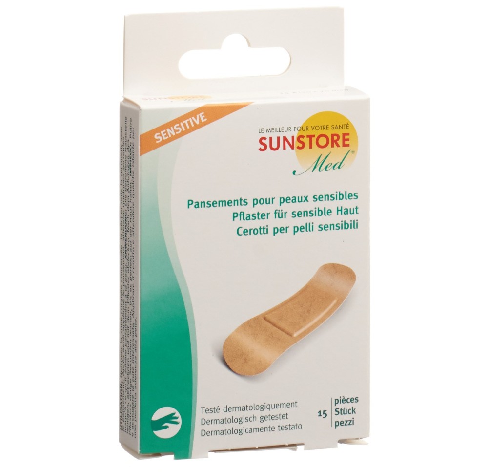 SUN STORE MED pansements peaux sensibles 15 pce