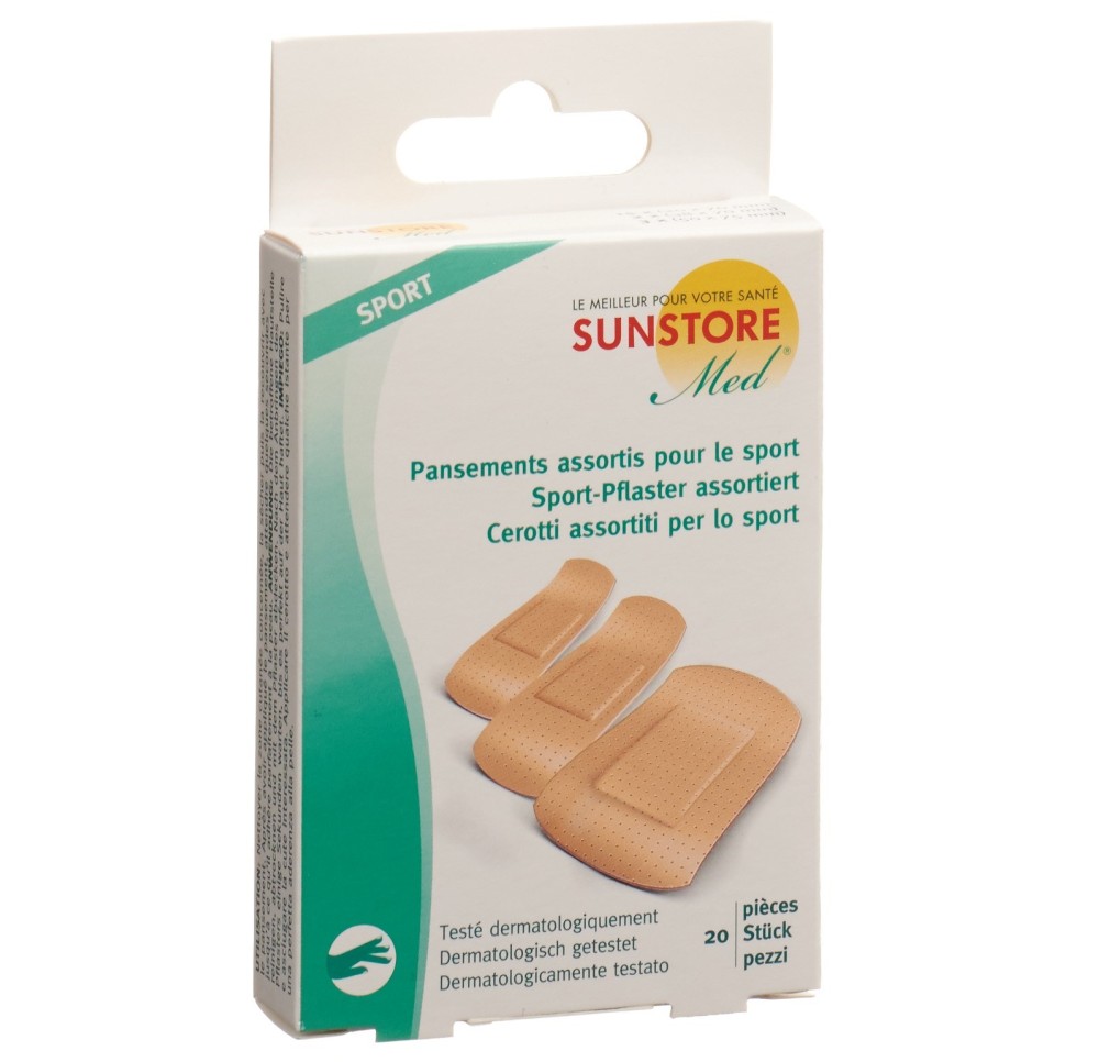 SUN STORE MED pansements sport assortis 20 pce
