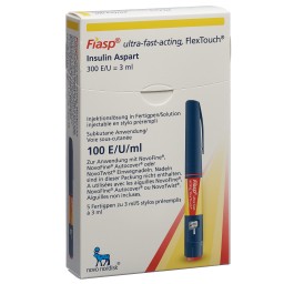 FIASP FlexTouch sol inj 100 U 5 stylo pré 3 ml