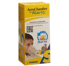 AEROCHAMBER PLUS Flow-Vu av masque (1-5ans) jaune