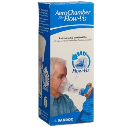 AEROCHAMBER PLUS Flow-Vu grand masque bleu