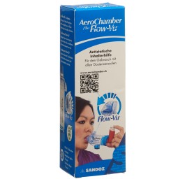 AEROCHAMBER PLUS Flow-Vu sans masque bleu