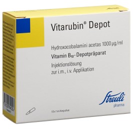 VITARUBIN Dépôt sol inj 1 mg/ml 10 amp 1 ml