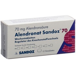 ALENDRONATE Sandoz cpr pell 70 mg 12 pce