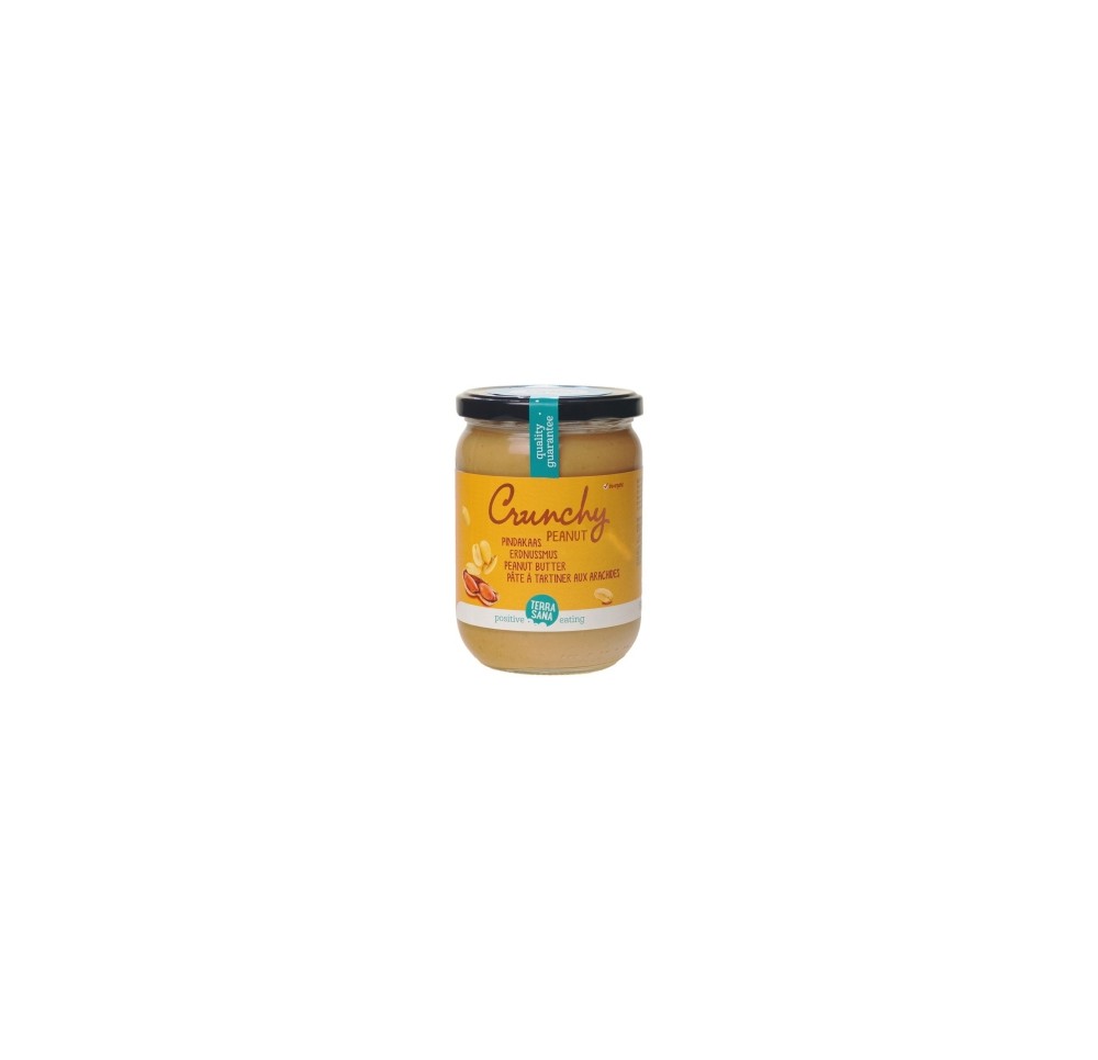 TERRASANA Pâte tartiner arachides crunch bio 500 g TERRASANA Pâte tartiner arachides crunch bio 500 g