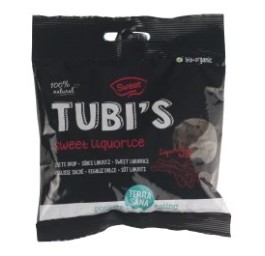 TERRASANA Tubi's Réglisse sucré bio sach 100 g