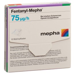 FENTANYL Mepha patch mat 75 mcg/h 10 pce