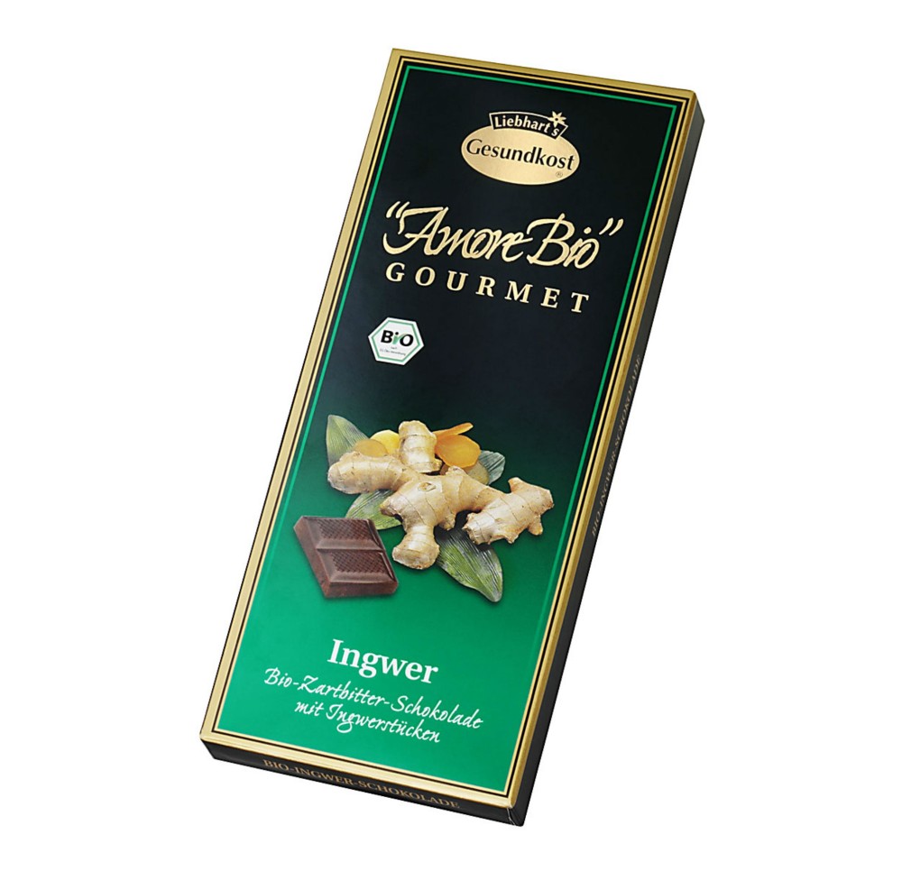 LIEBHART choco mi amer gingembre bio 100 g LIEBHART choco mi amer gingembre bio 100 g