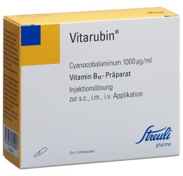 VITARUBIN sol inj 1000 mcg/ml 10 amp 1 ml